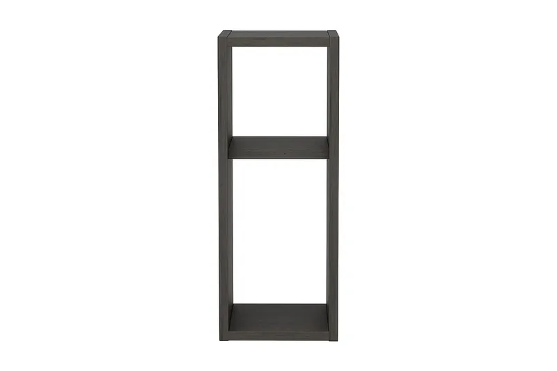 Rinorea Vägghängt Sängbord & Nattduksbord 23,2x59,6 cm i Trä med Valnötsutseende, Förvaring med Hyllor, Antracit