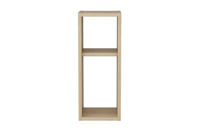 Rinorea Vägghängt Sängbord 23,2x59,6 cm i Trä med Förvaring, Beige