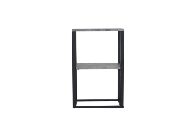 Rise Smalt Sängbord 45 cm med Förvaring i Trä med Metallstativ - Betonggrå - Möbler - Bord & matgrupper - Avlastningsbord - Sängbord & nattduksbord