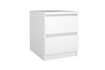 Salomns Rektangulärt Sängbord 40,4 cm i Målat Trä med Lådor - Vit - Möbler - Bord & matgrupper - Avlastningsbord - Sängbord & nattduksbord