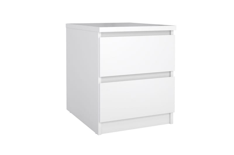 Salomns Rektangulärt Sängbord 40,4 cm i Målat Trä med Lådor - Vit - Möbler - Bord & matgrupper - Avlastningsbord - Sängbord & nattduksbord