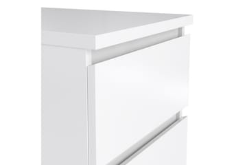 Salomns Rektangulärt Sängbord 40,4 cm i Målat Trä med Lådor - Vit - Möbler - Bord & matgrupper - Avlastningsbord - Sängbord & nattduksbord