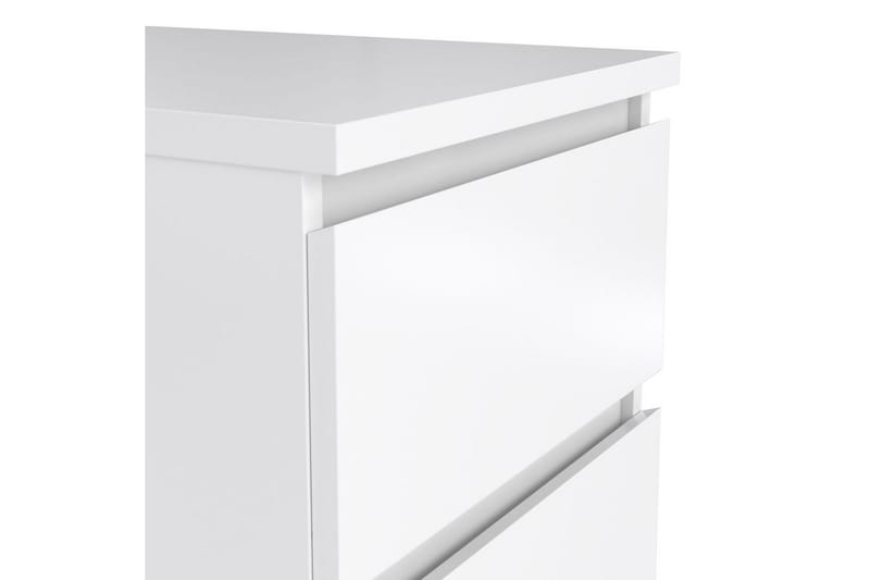 Salomns Rektangulärt Sängbord 40,4 cm i Målat Trä med Lådor - Vit - Möbler - Bord & matgrupper - Avlastningsbord - Sängbord & nattduksbord