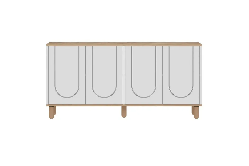 Salven Konsollbord 150 cm - Ek/Vit - Möbler - Bord & matgrupper - Avlastningsbord - Hallbord