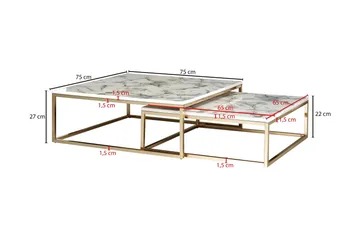 Willowdale Satbord 75 cm Runt - Möbler - Bord & matgrupper - Avlastningsbord - Satsbord