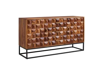 Sideboard Wohnling Massivt trä design front 145 cm med 2 dörrar 3 lådor industriell - Förvaring - Förvaringsmöbler - Sideboard & skänk