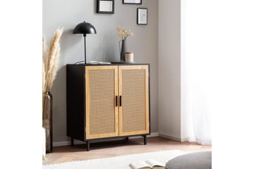Sideboard Wohnling Melaminbelagd MDF 80 cm 2 dörrar med wienerflätning modern - Förvaring - Förvaringsmöbler - Sideboard & skänk