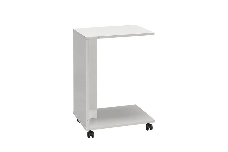 Sidobord Edwars Diamant / Vit - Vit - Möbler - Bord & matgrupper - Avlastningsbord - Lampbord