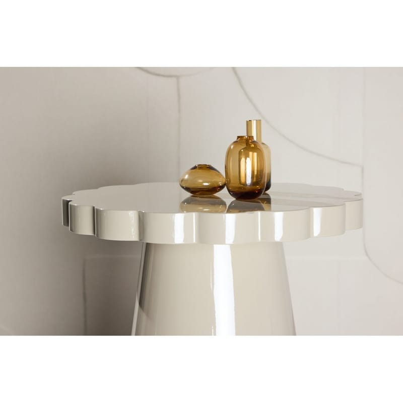 Sidobord Krull - Beige - Möbler - Bord & matgrupper - Avlastningsbord - Lampbord