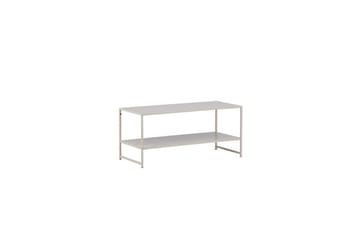 Sidobord Staal - Beige, 102x43x45 - Möbler - Bord & matgrupper - Avlastningsbord - Lampbord