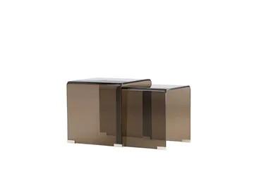 Sidobord Telemark 36 cm - Bruntonat glas - Möbler - Bord & matgrupper - Avlastningsbord - Satsbord
