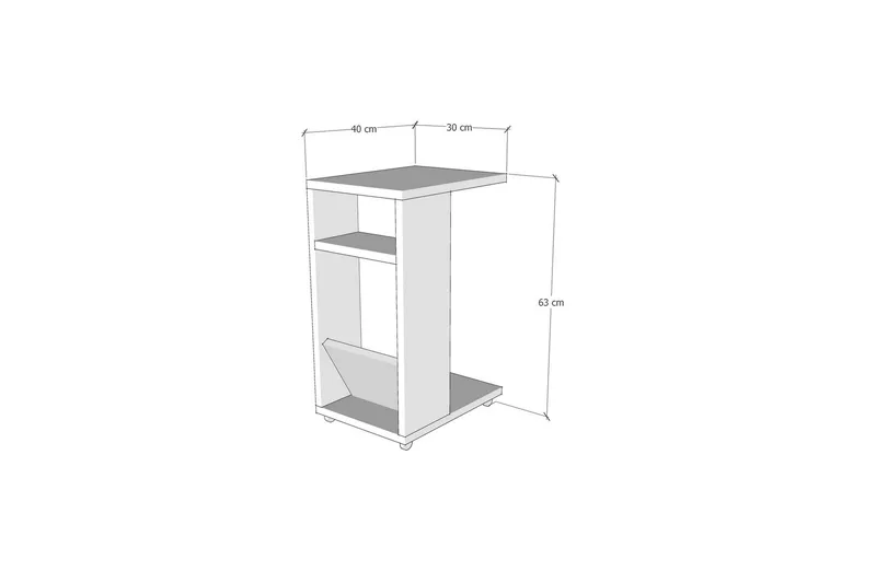 Tekel Sidobord 30 cm - Marmor - Möbler - Bord & matgrupper - Avlastningsbord - Lampbord