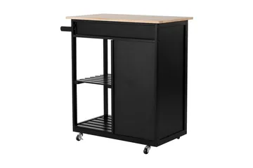 Trapani Serveringsbord 75 cm - Svart - Förvaring - Köksö