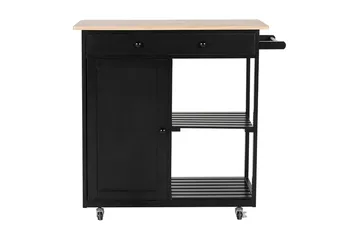 Trapani Serveringsbord 75 cm - Svart - Förvaring - Köksö