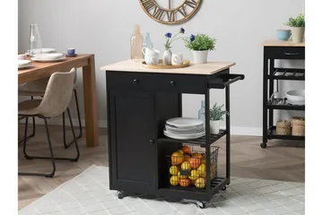 Trapani Serveringsbord 75 cm - Svart - Förvaring - Köksö