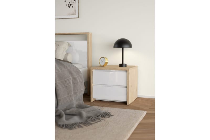 Varun Sängbord 52 cm - Vit - Möbler - Bord & matgrupper - Avlastningsbord - Sängbord & nattduksbord