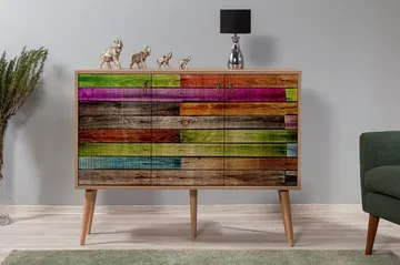 Vellavie Skänk Regnbågspanel - Flerfärgad - Förvaring - Förvaringsmöbler - Sideboard & skänk