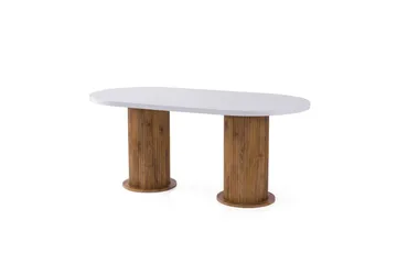Babilas Matbord 180 cm Oval - Vit - Möbler - Bord & matgrupper - Matbord & köksbord
