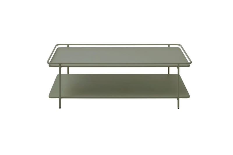 Bandani Rektangulärt Soffbord 110 cm med Förvaring i Metall, Grön