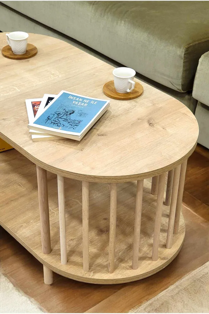 Belvo Soffbord 90x43x45 cm - Sapphire Oak - Möbler - Bord & matgrupper - Soffbord