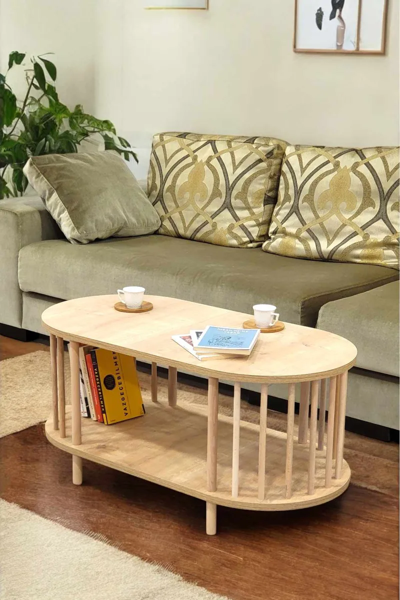 Belvo Soffbord 90x43x45 cm, Sapphire Oak