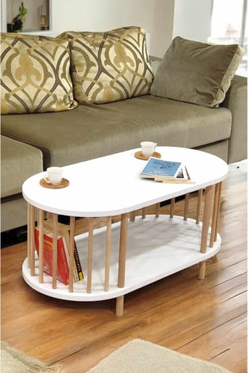 Belvo Soffbord 90x43x45 cm - Vit - Möbler - Bord & matgrupper - Soffbord