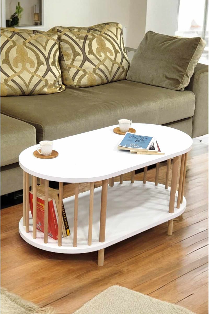 Belvo Soffbord 90x43x45 cm - Vit - Möbler - Bord & matgrupper - Soffbord