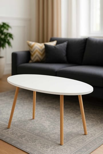 Belvo Soffbord 90x60x50 cm - Vit - Möbler - Bord & matgrupper - Soffbord