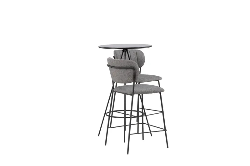 Bistro Matgrupp 60 cm Rund med 2 Bell stolar - Svart - Möbler - Bord & matgrupper - Matgrupper