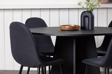 Bootcut Matbord 110 cm Runt med 4 Polar Matstol - Möbler - Bord & matgrupper - Matgrupper