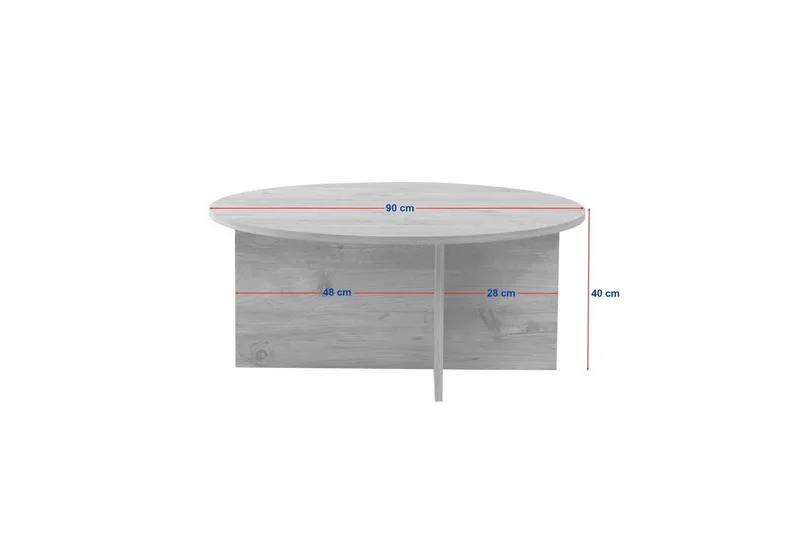Boro Soffbord 90 cm - Brun - Möbler - Bord & matgrupper - Soffbord