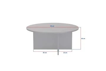 Boro Soffbord 90 cm - Svart - Möbler - Bord & matgrupper - Soffbord