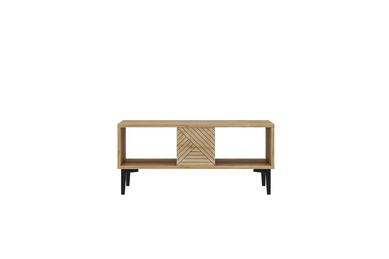 Botswana Rektangulärt Soffbord 90 cm med Hyllor i Trä - Brun - Möbler - Bord & matgrupper - Soffbord