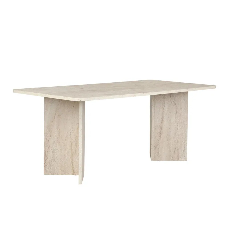 Cadron Matbord 180 cm Rektangulär, Travertin