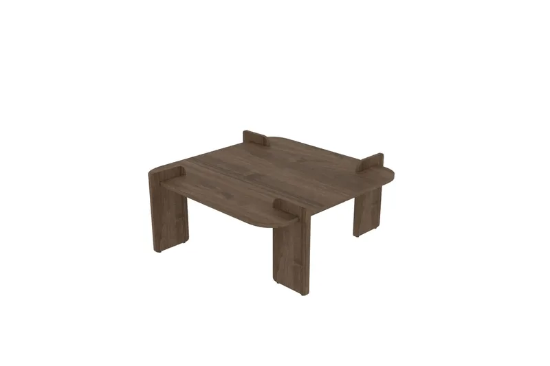 Campwell Soffbord 90 cm Kvadratisk, Valnöt