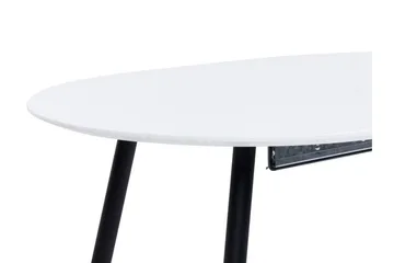 Castellana Matbord Förlängningsbart 120-160x80 cm - Vit/Svart - Möbler - Bord & matgrupper - Matbord & köksbord
