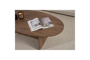 Ceyra Ovalt Soffbord 120 cm i Trä - Brun - Möbler - Bord & matgrupper - Soffbord