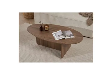 Ceyra Ovalt Soffbord 120 cm i Trä - Brun - Möbler - Bord & matgrupper - Soffbord