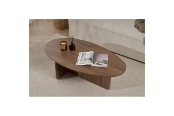 Ceyra Ovalt Soffbord 120 cm i Trä - Brun - Möbler - Bord & matgrupper - Soffbord