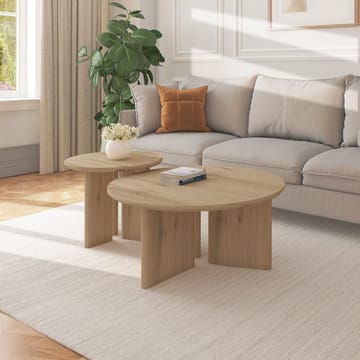 Chatham 80 cm Runt Soffbord i Ek - Beige - Möbler - Bord & matgrupper - Soffbord