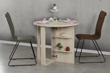 Comfortale Matbord Runt Hopfällbart - Ek - Möbler - Bord & matgrupper - Matbord & köksbord