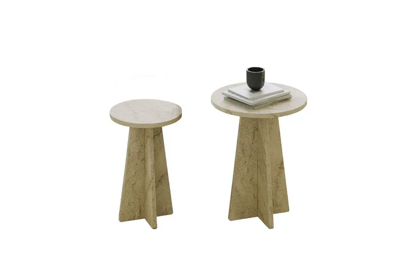 Corren Soffbord 40 cm, Travertine