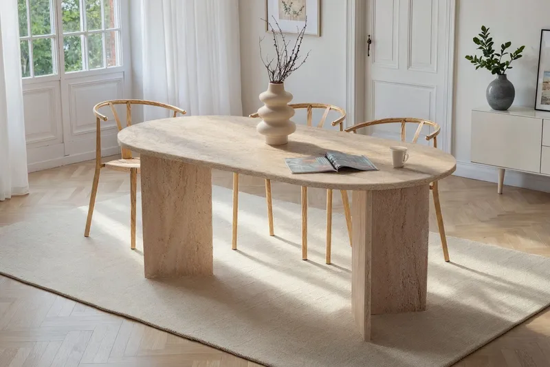 Dano Matbord 180 cm Oval - Taupe - Möbler - Bord & matgrupper - Matbord & köksbord