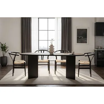 Dano Matbord Oval 200 cm - Svart - Möbler - Bord & matgrupper - Matbord & köksbord