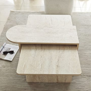 Djarhint Soffbordsset 82 cm - Brons och travertin - Möbler - Bord & matgrupper - Soffbord