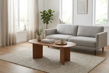 Edda Soffbord Oval 120 cm - Ek - Möbler - Bord & matgrupper - Soffbord
