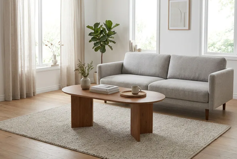 Edda Soffbord Oval 120 cm - Ek - Möbler - Bord & matgrupper - Soffbord