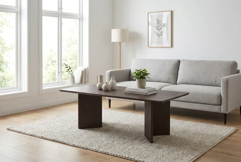 Edda Soffbord Rektangulär 120 cm - Rökt ek - Möbler - Bord & matgrupper - Soffbord