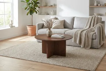 Edda Soffbord Rund 85 cm - Valnöt - Möbler - Bord & matgrupper - Soffbord