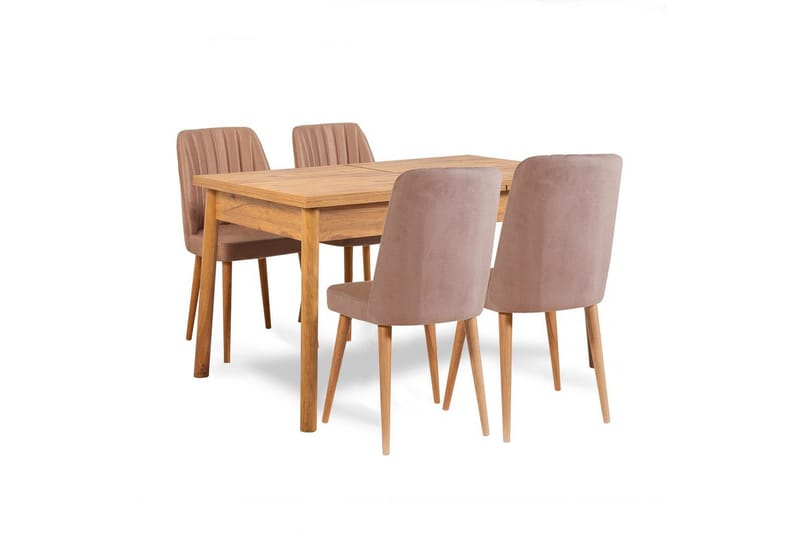 Ergene Matgrupp 120 cm Rektangulär - Natur/Sten - Möbler - Bord & matgrupper - Matgrupper